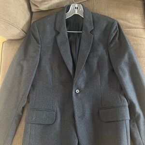 Men’s Charcoal Wool Blazer